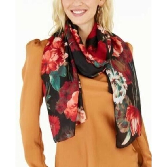 MSRP $35 Inc Floral Bouquet Scarf NWT‎ - Picture 1 of 1